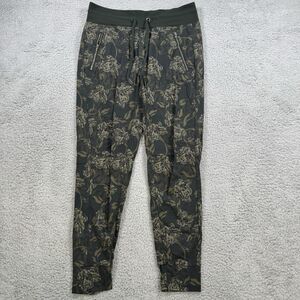 Athleta Pants Women 4 Green Floral Trekkie Printed Jogger Stretch Active Outdoor